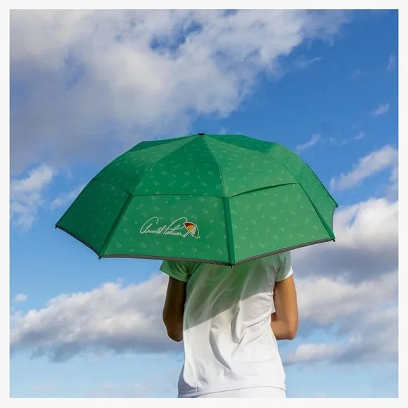 NEW Weatherman x Arnold Palmer Collapsible Golf Umbrella Green Signature Drinks - Picture 2 of 7